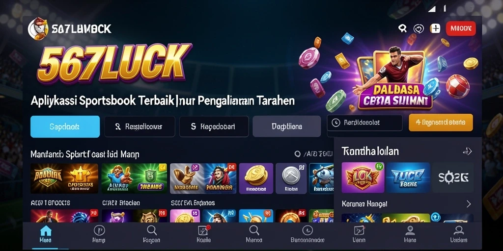 Tampilan gameplay Sportsbook yang menarik dan interaktif.
