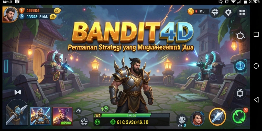 Tampilan antarmuka menarik dan gameplay strategis BANDIT4D.