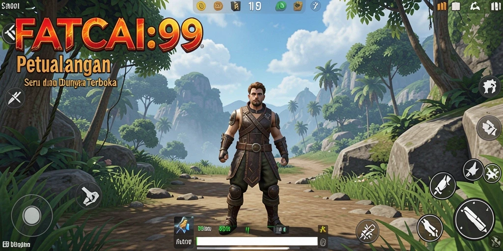 Gameplay seru di dunia terbuka FATCAI99 dengan berbagai aktivitas menarik.