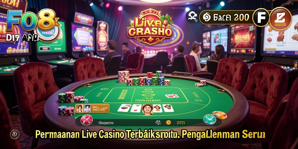 Screenshot gameplay menarik dari aplikasi Live Casino FO8.