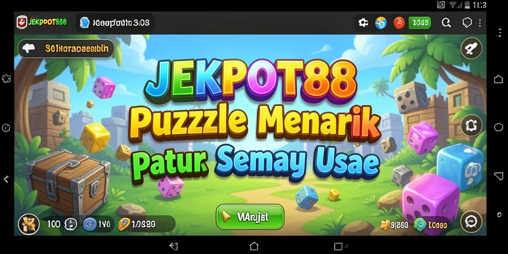Gameplay JEKPOT88 menampilkan tantangan puzzle yang beragam dan menarik.