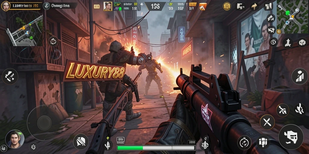 Tampilan gameplay LUXURY88 yang penuh aksi dan mendebarkan.