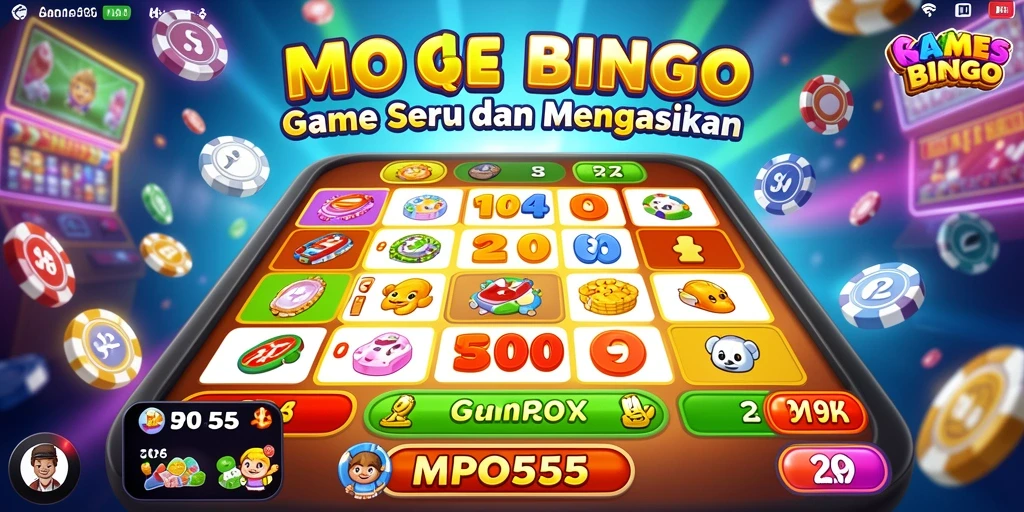 Tampilan gameplay menarik MPO555 dengan suasana Bingo yang seru.
