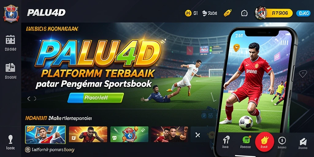 Tangkapan layar utama PALU4D menampilkan antarmuka taruhan olahraga yang menarik.