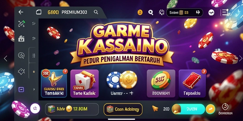 Tangkapan layar gameplay PREMIUM303 menampilkan suasana kasino yang mengasyikkan.